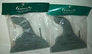 POLE BRACKET HARDWARE   SET OF TWO   NEW IN PACKAGE   Antique green 