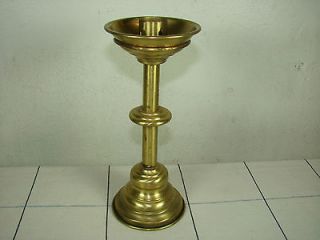 vintage brass church candle holders