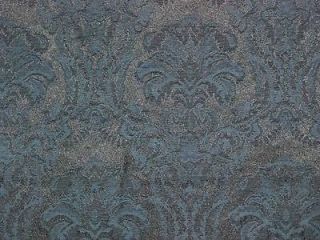 Kravet Black Navy French Damask Drapery Upholstery Fabric 7/8 Yd