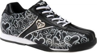 Dexter JOAN Ladies Bowling Shoes Black with White Hearts