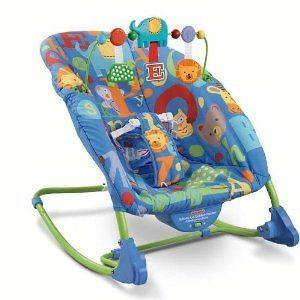 Fisher Price Infant to toddler Alpha Fun Deluxe Rocker Bouncer Chair 