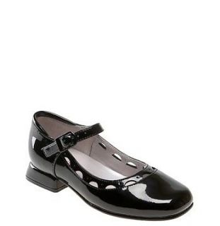 New Jumping Jacks Nel Black Patent Leather Mary Janes Buckle SHOES 
