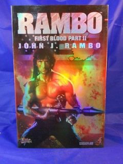 Hot Toys 16 Scale Rambo First Blood Part 2 w/ Bow & Arrows Figure MIB