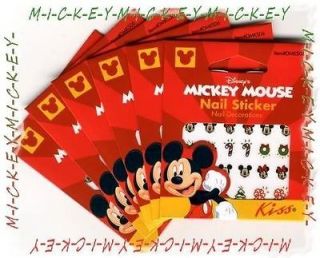 Lot 6 Pkg CHRISTMAS & Regular MICKEY MOUSE Nail Stickers Gr8 For 