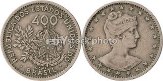 Brazil 400 Reis, 1901