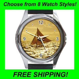 Ocean Sailing Design   Leather & Metal Watches  CC1741