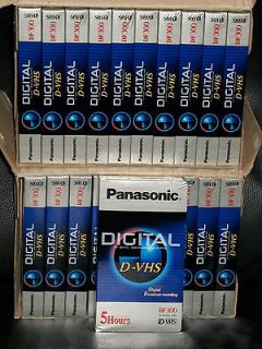 20 New Panasonic Factory Sealed DVHS Tapes (DF 300) For D VHS VCR