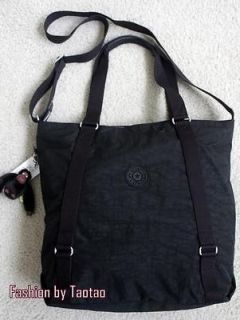 New with Tag Kipling Cubic Tote Handbag Shoulder Carryall Bag Black