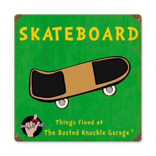 Kids Skateboard Sports and Recreation Vintage Metal Sig