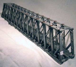170 ft HOWE THRU TRUSS TIMBER BRIDGE O On30 Model Railroad Structure 