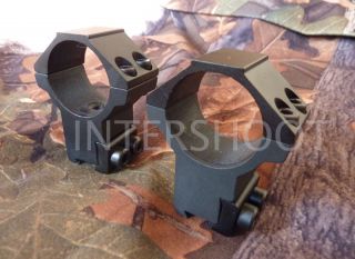 BRUNO 1 or 30mm HIGH RIFLE SCOPE MOUNTS Double Screw / Strap 11mm Air 