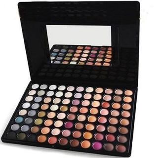 New Pro 88 Full Color Warm Eye Shadow Eyeshadow Palette + 2 Brushes