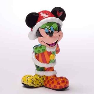 Romero Britto Disney Christmas MICKEY MOUSE Mini Figurine   New for 