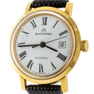 Bucherer 1001P Swiss Made Yellow Color Automatic Ladies Watch