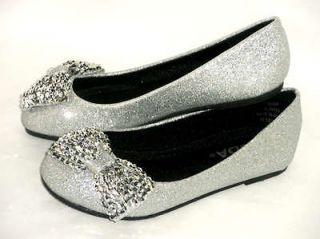 Sparkle Glitter Girls Kids Ballet Flats*Casual or Pageant Dress Shoes 