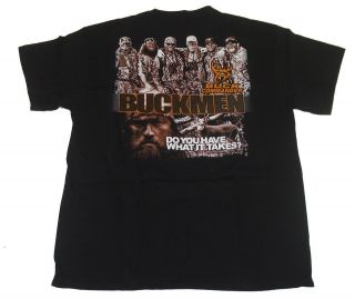 BUCK COMMANDER ~ BLACK BUCKMEN Deer Hunting T Shirt Willie Robertson