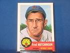 1953 Topps 72 Fred Hutchinson Tigers signed autographed JSA SGC