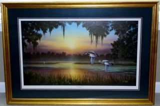 Jim Booth SANCTUARY POND Limited Edition Signed Framed