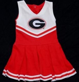 UGA Georgia Bulldogs Infant Cheerleader Creeper Dress