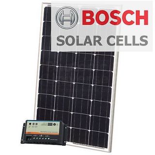 100W 12V dual battery solar panel kit for camper / boat with 