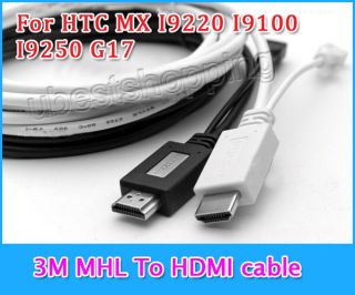 3M MHL USB TO HDMI TV OUT CABLE ADAPTER FOR SAMSUNG I9100 GALAXY S2 