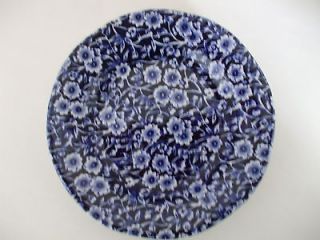 BURLEIGH CALICO BLUE AND WHITE SIDE PLATES x 2