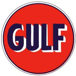 GULF Oil Gasoline Vinyl Sticker Decal 6 (vintage)