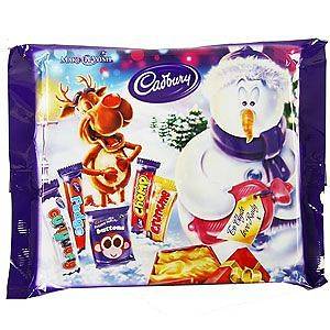   QTY   Christmas Selection Box   Cadbury   5 Chocolate Bars Sweet