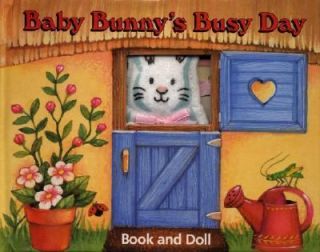 Baby Bunnys Busy Day by Julie Chambers 1996, Hardcover Toy Plush Doll 