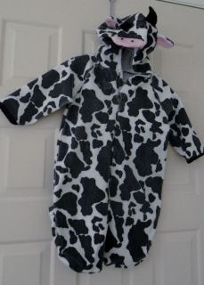 Child Infant Toddler ~COW COSTUME BUNTING~ Fleece Size 12 Months