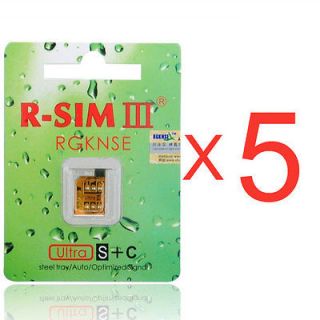 pieces Unlock R SIM3+C Card For GSM/WCDMA iPhone4S IOS 5.01/5.1/5.1 