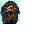   Camouflage Florescent Orange FORD Pro Fit Ball Cap Hunting Camo L/XL