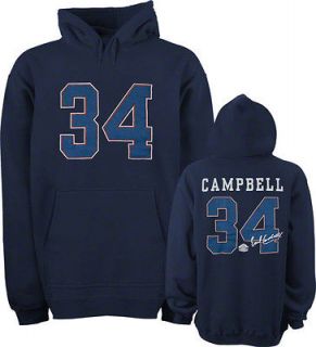 Earl Campbell Houston Oilers Navy Hall Of Fame Name & Number Hooded 