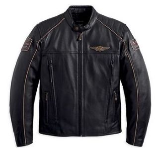 Harley Davidson Limited Edition Mens 110th Anniversary Leather Jacket 