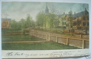 CALLICOON NY  SULLIVAN CTY CHURCH ST 1907 PC