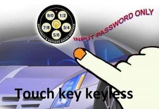 car alarm Touch keypad sensor keyless entry system 12 20