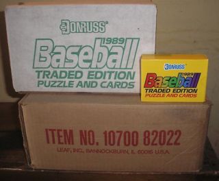 Case ( 30 sets) 1989 Donruss Traded BB Factory Sets