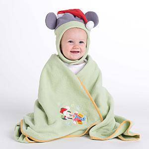 MIckey Mouse Holiday Stroller Blanket & Hat Set (NEW)