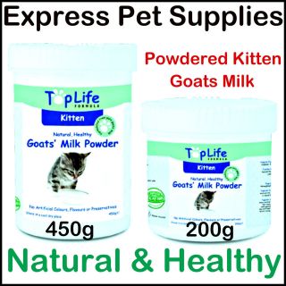 TopLife Kitten Cat Goats Milk Powder With Added Vitamins & Minerals 