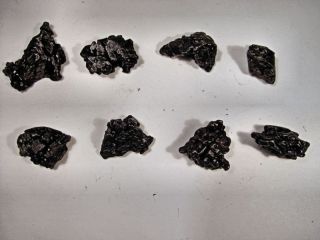 nice lot highest quality best black new campo meteorite crystals