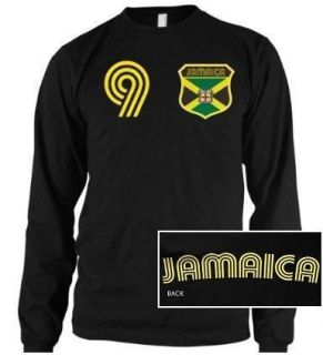 Jamaica Soccer Mens Long Sleeve Thermal T Shirt Jersey