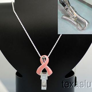 Breast Cancer Awareness & Support Charms Key Chains Charm Pink Silver 