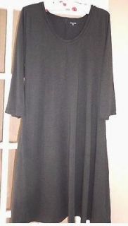 NEW GARNET HILL Cotton Modal A Line Modern Dress ~ Carbon M