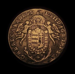 1786 B Hungary Thaler Silver Crown Silver Coin RARE