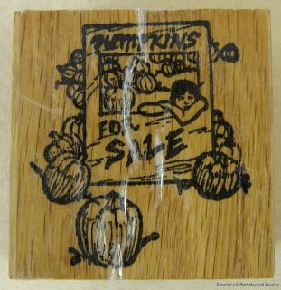 OLD FASHIONED RUBBER STAMP MARKET PUMPKINS FOR SALE