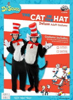 Dr. Seuss The Cat In The Hat Deluxe Adult Costume Kit Large/XL NEW 