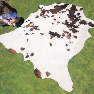   Rug Cowskin Mad Cow Town Hide Skin Leather Bull Carpet Throw S77