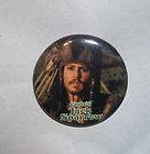  Pirates the Caribbean Captain Jack Sparrow Pin Button 1.5 Johnny Depp