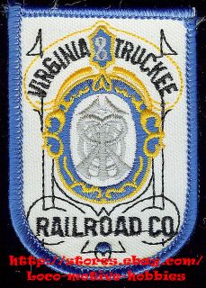 PATCH 2x3 Railroad Jacket VIRGINIA & TRUCKEE Old Style Logo V&T 