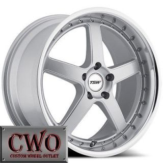 19 Silver TSW Carthage Wheels Rims 5x114.3 5 Lug Mustang 350Z G35 